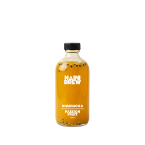 Nainibrew Passion Fruit Kombucha 240ML Glass Bottle
